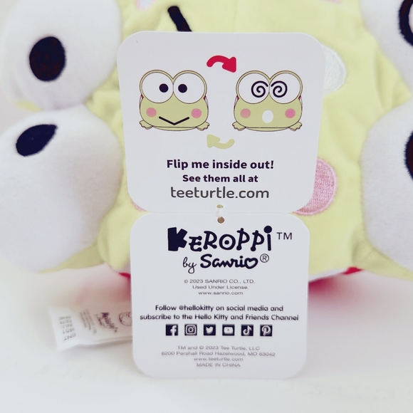 TeeTurtle Sanrio Keroppi Reversible Plush - Picture 11 of 11